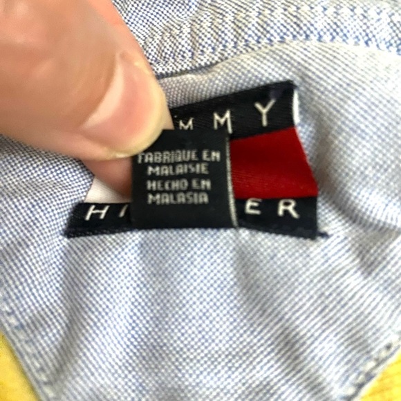 Tommy Hilfiger Pastel Blue And Yellow Stripped Polo Shirt Men’s Size XL- EUC - Picture 4 of 9